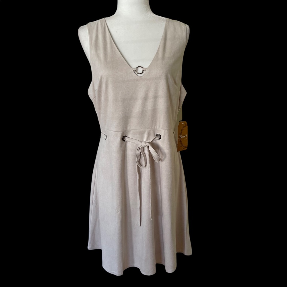 ANDREE by UNIT DRESS, Size L, Off White, NEW WITH TAGS Bow Detail - Picture 6 of 15